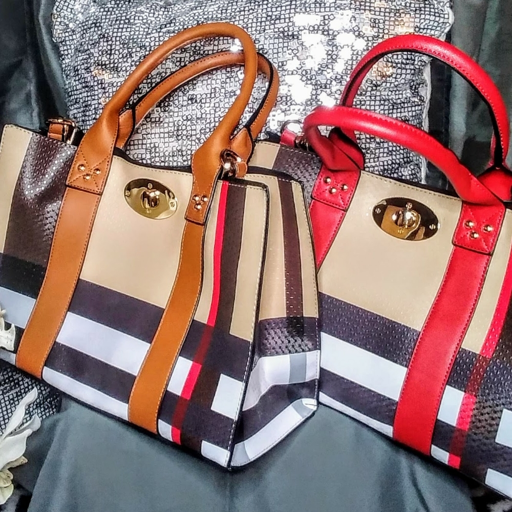 Plaid 3 n 1 Handbag